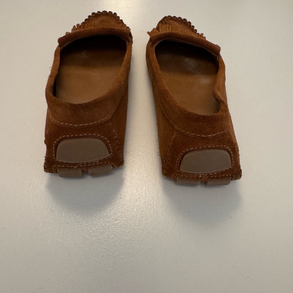 Tory Burch Brown Suede Fringe Moccasins - Picture 6 of 9